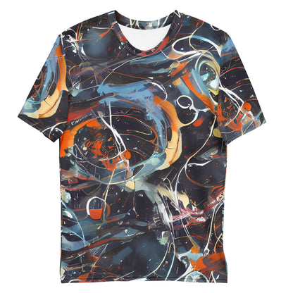 Men's Crew Neck T-Shirt - Neo-Splash Labyrinth
