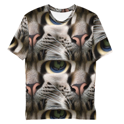 Men's Crew Neck T-Shirt - Feline Mirage