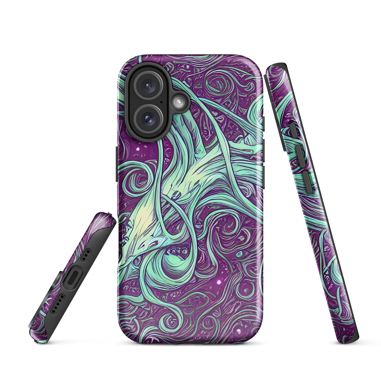 Tough Case for iPhone® - Temple Swirls