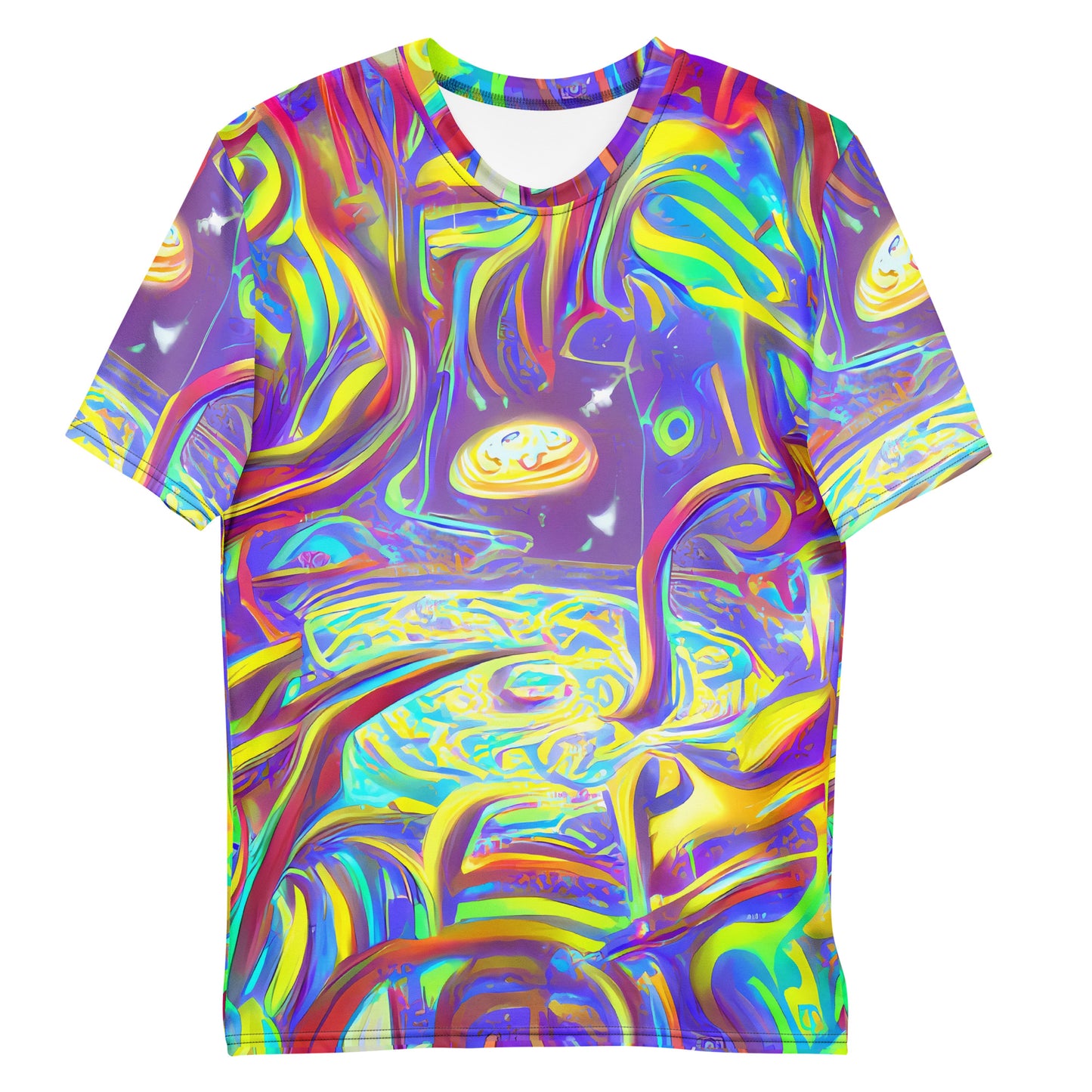 Men's Crew Neck T-Shirt - Daliesque Drift