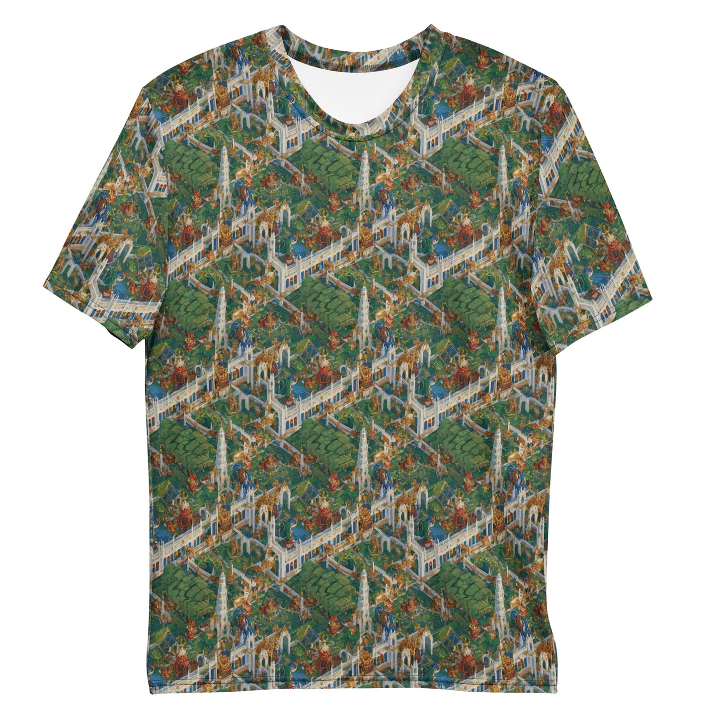 Men's Crew Neck T-Shirt - Emerald Dynasty