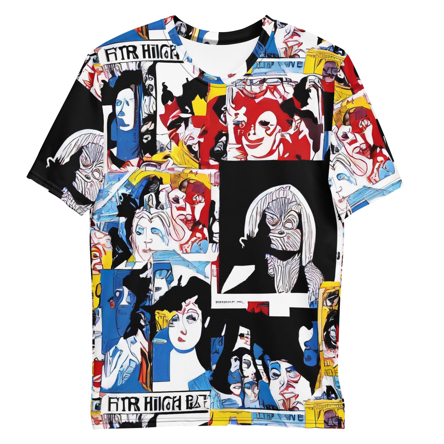 Men's Crew Neck T-Shirt - Pop Art Parade