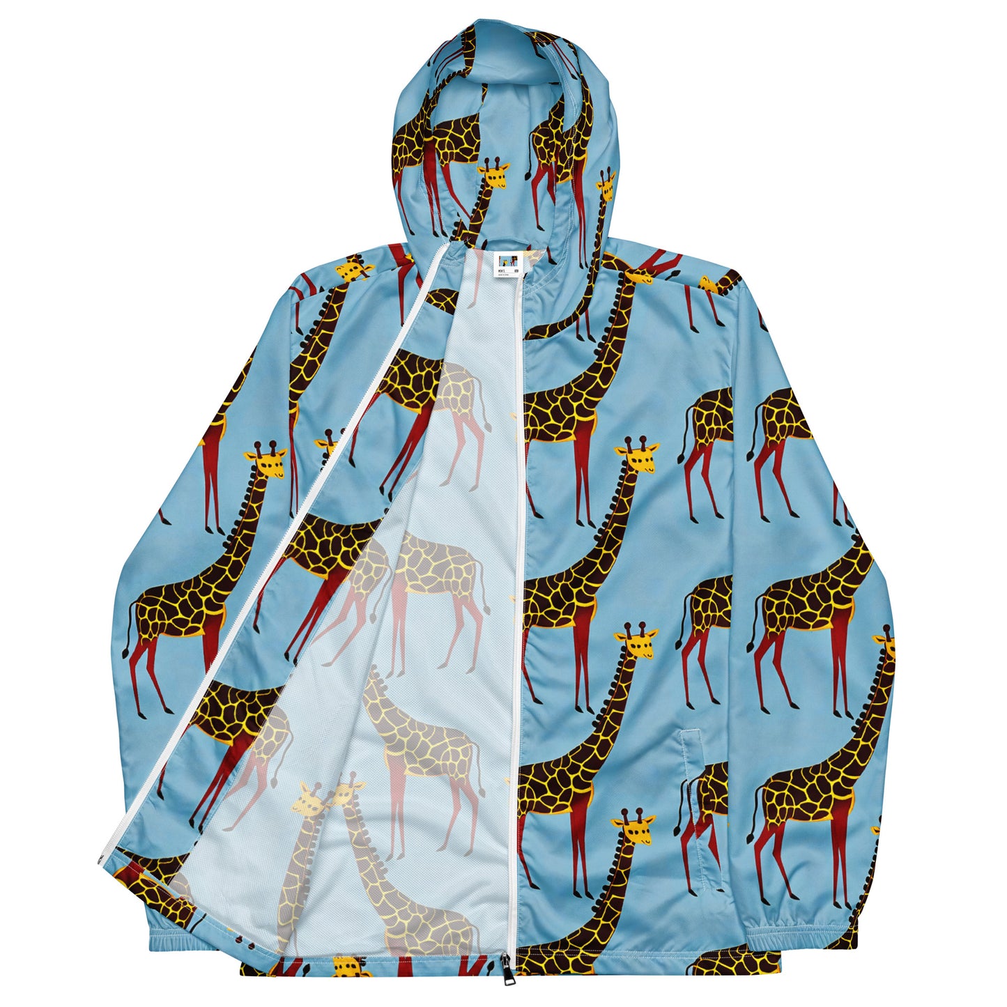 Men's Windbreaker - Giraffe Groove
