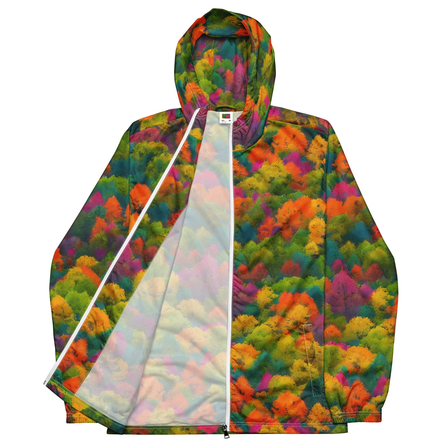 Men's Windbreaker - Autumn Kaleidoscope