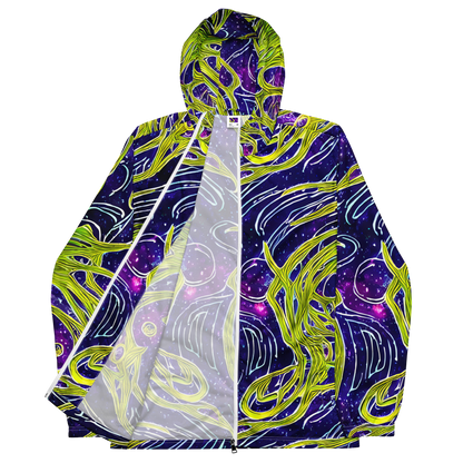 Men's Windbreaker - Celestial Scribbles