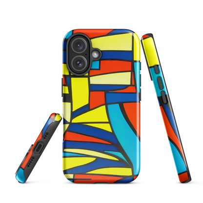 Tough Case for iPhone® - Neon Fractals