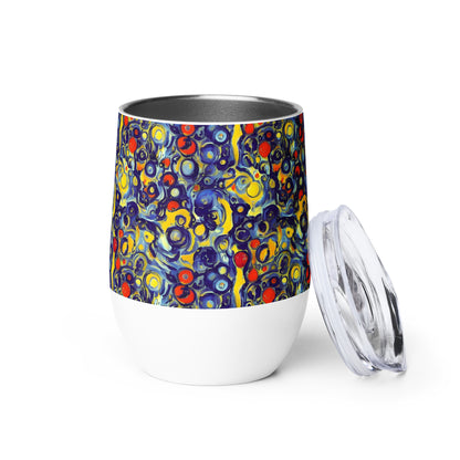 Wine Tumbler - Dynamic Doodles