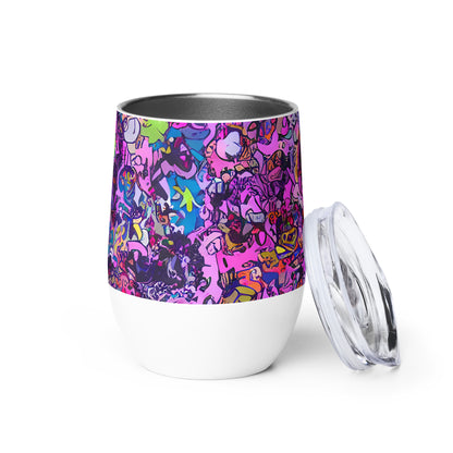 Wine Tumbler - Chromatic Frenzy