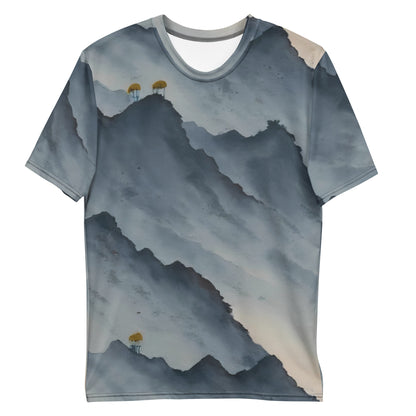 Men's Crew Neck T-Shirt - Misty Mountain Harmony