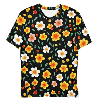 Men's Crew Neck T-Shirt - Sunlit Blossoms