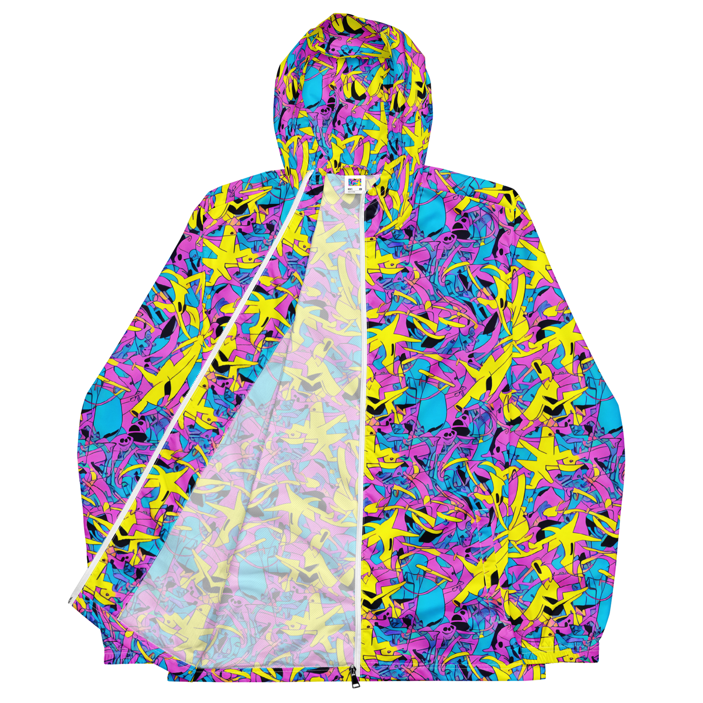 Men's Windbreaker - Neon Jive