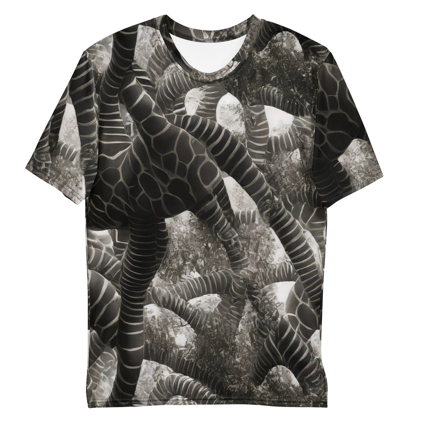 Men's Crew Neck T-Shirt - Serpent Symphony