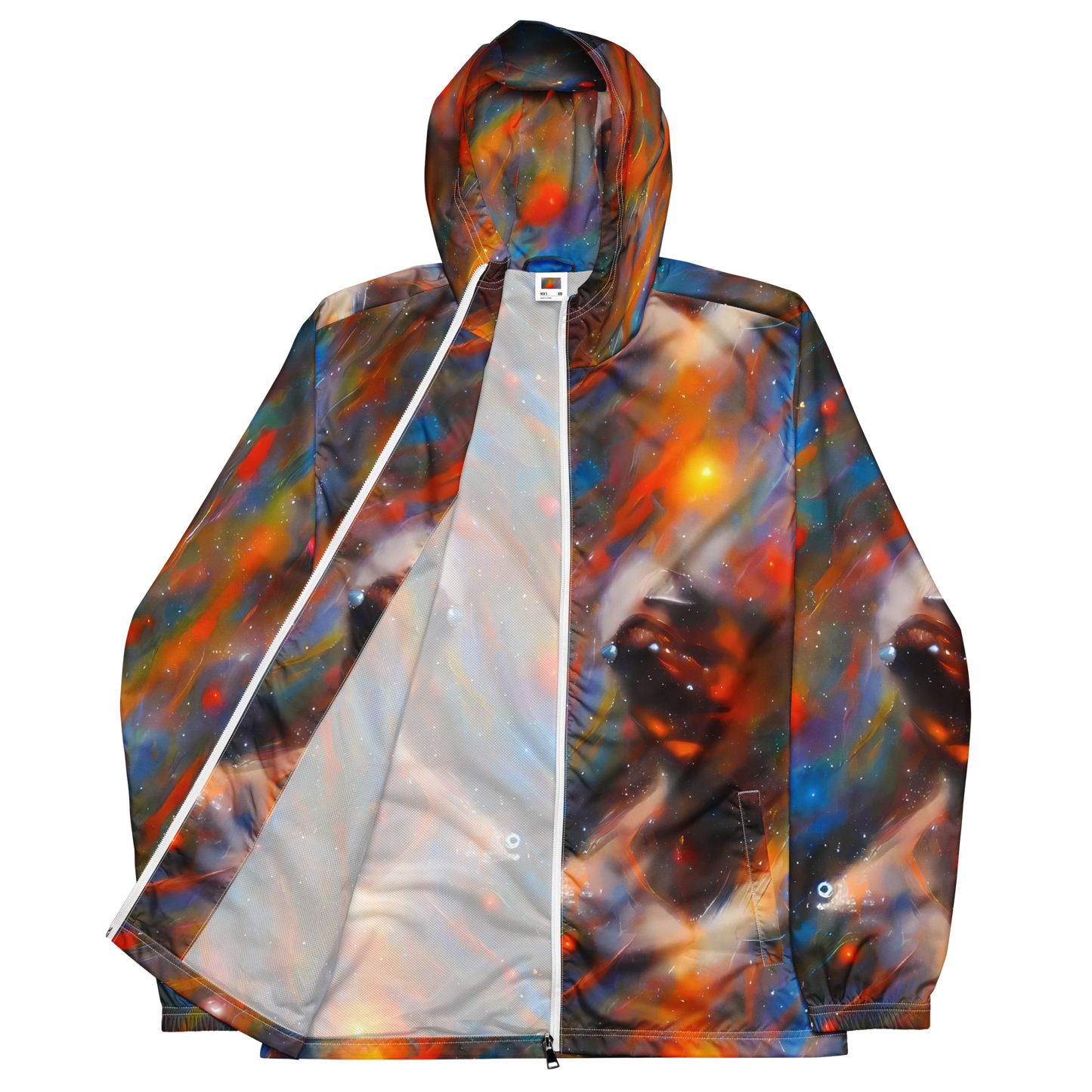 Men's Windbreaker - Painterly Void