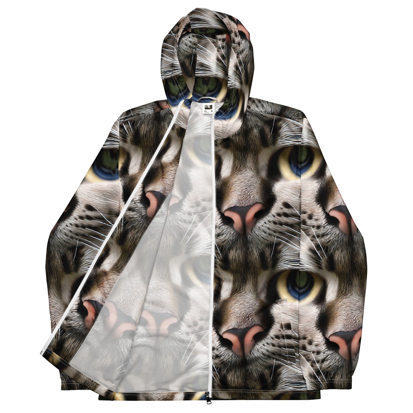 Men's Windbreaker - Feline Mirage