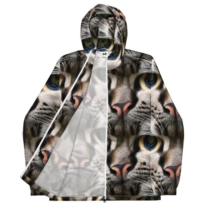 Men's Windbreaker - Feline Mirage