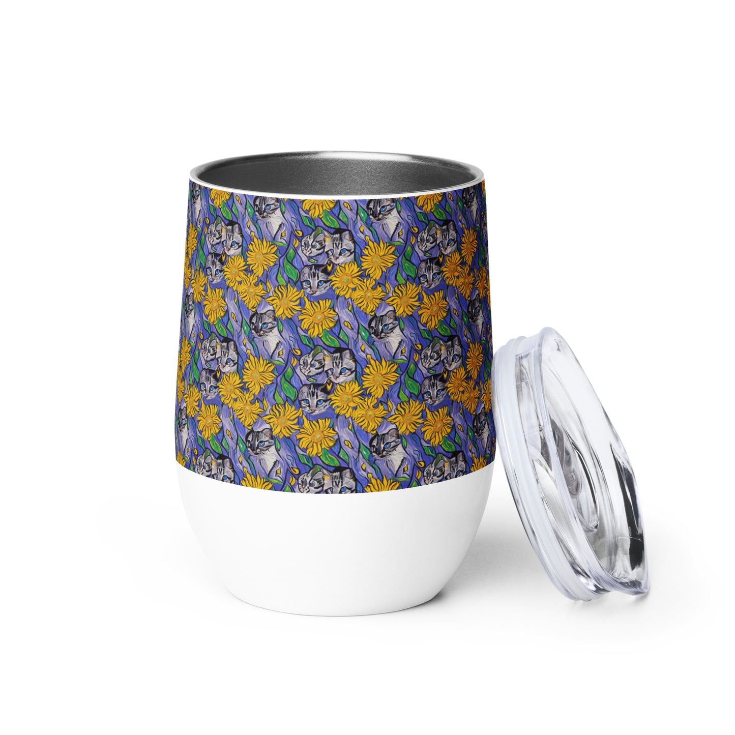 Wine Tumbler - Feline Flora