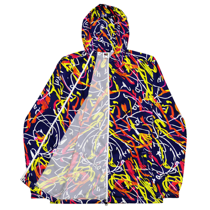 Men's Windbreaker - Neon Currents