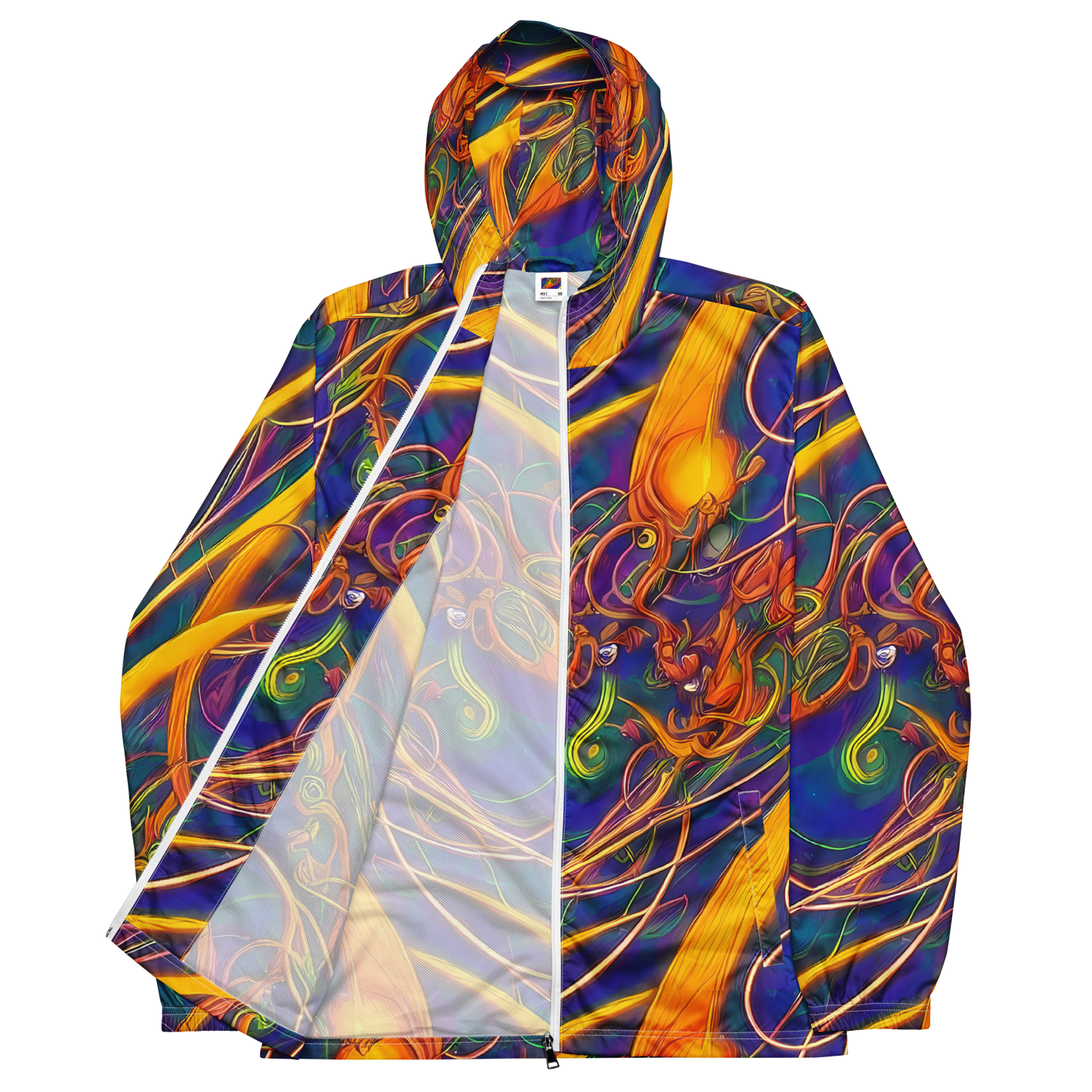 Men's Windbreaker - Luminous Whirl