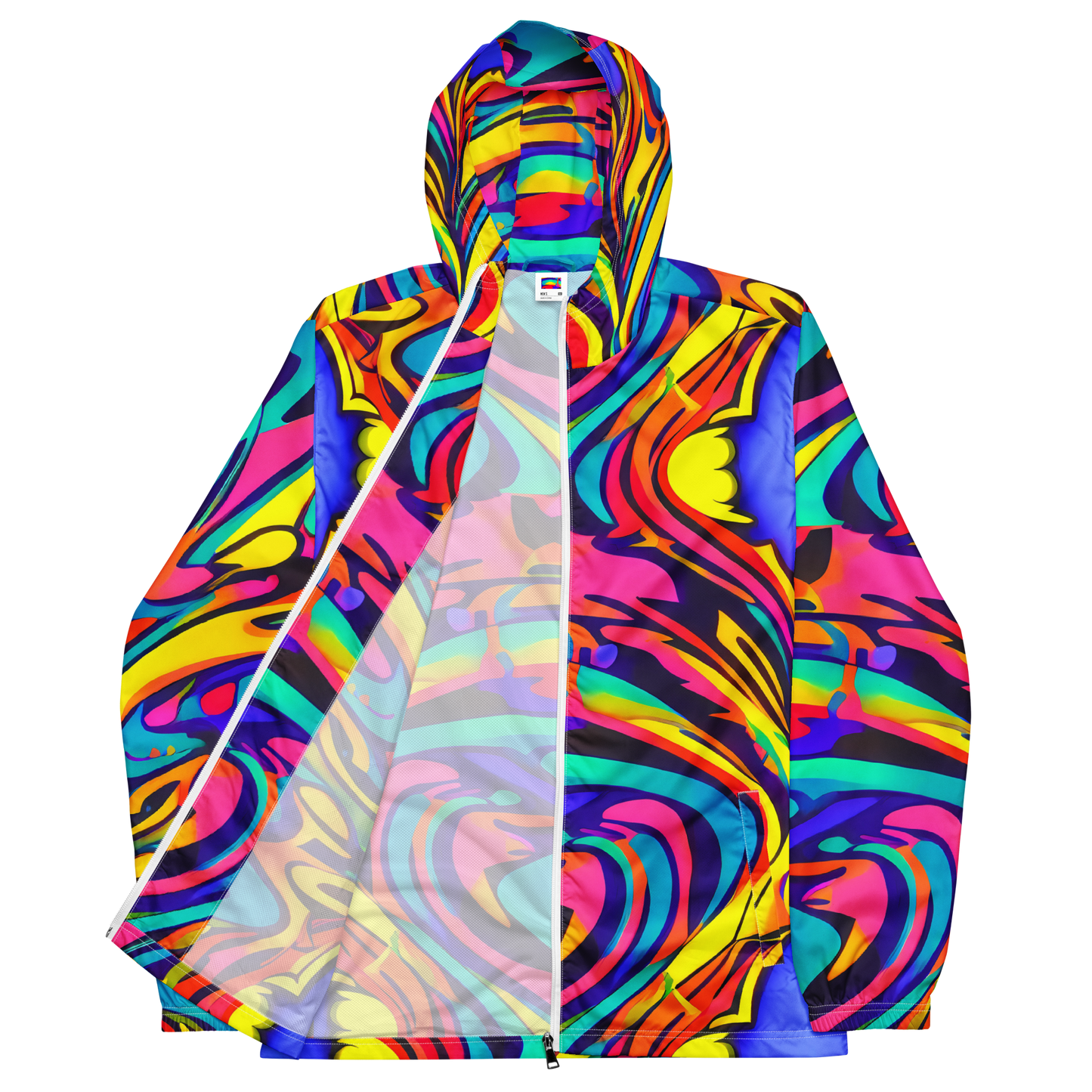 Men's Windbreaker - Electric Ecstasy