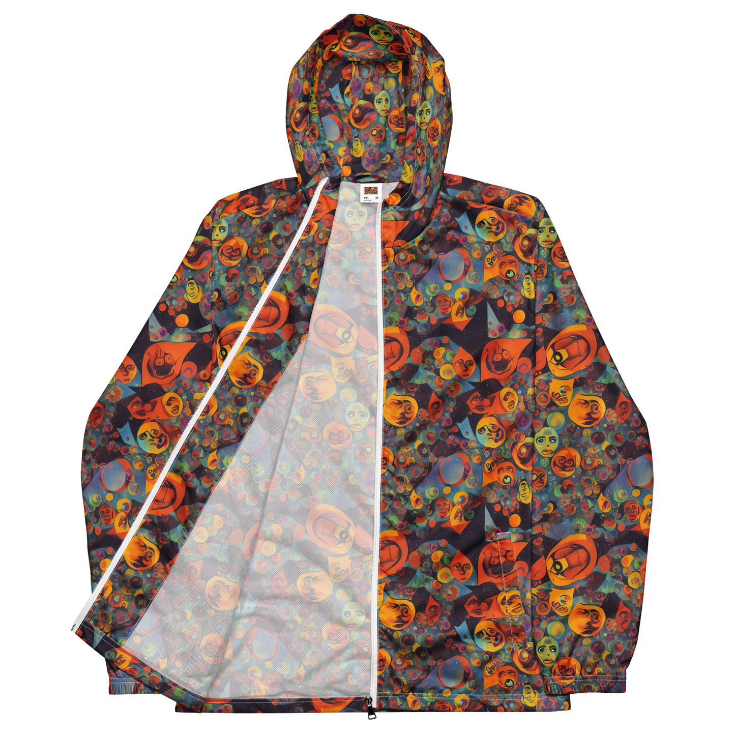 Men's Windbreaker - Galactic Faces