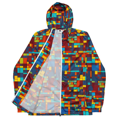 Men's Windbreaker - Astral Grid