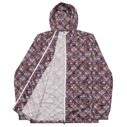 Men's Windbreaker - Stained Glass Whirl