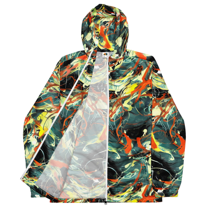 Men's Windbreaker - Fluid Firestorm