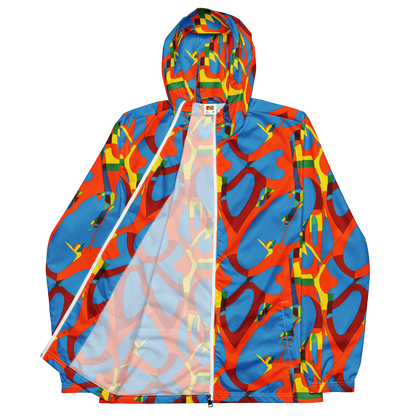 Men's Windbreaker - Fire Ocean Fusion