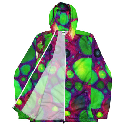 Men's Windbreaker - Acid Raindrops