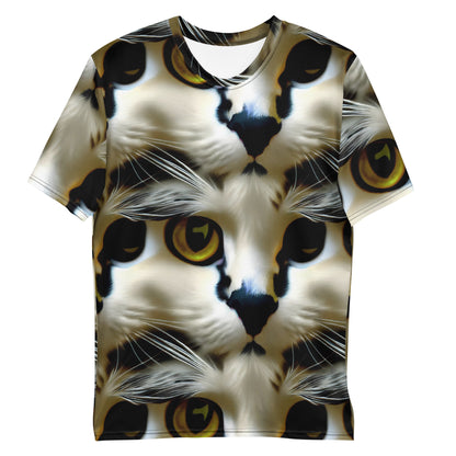 Men's Crew Neck T-Shirt - Feline Fancy