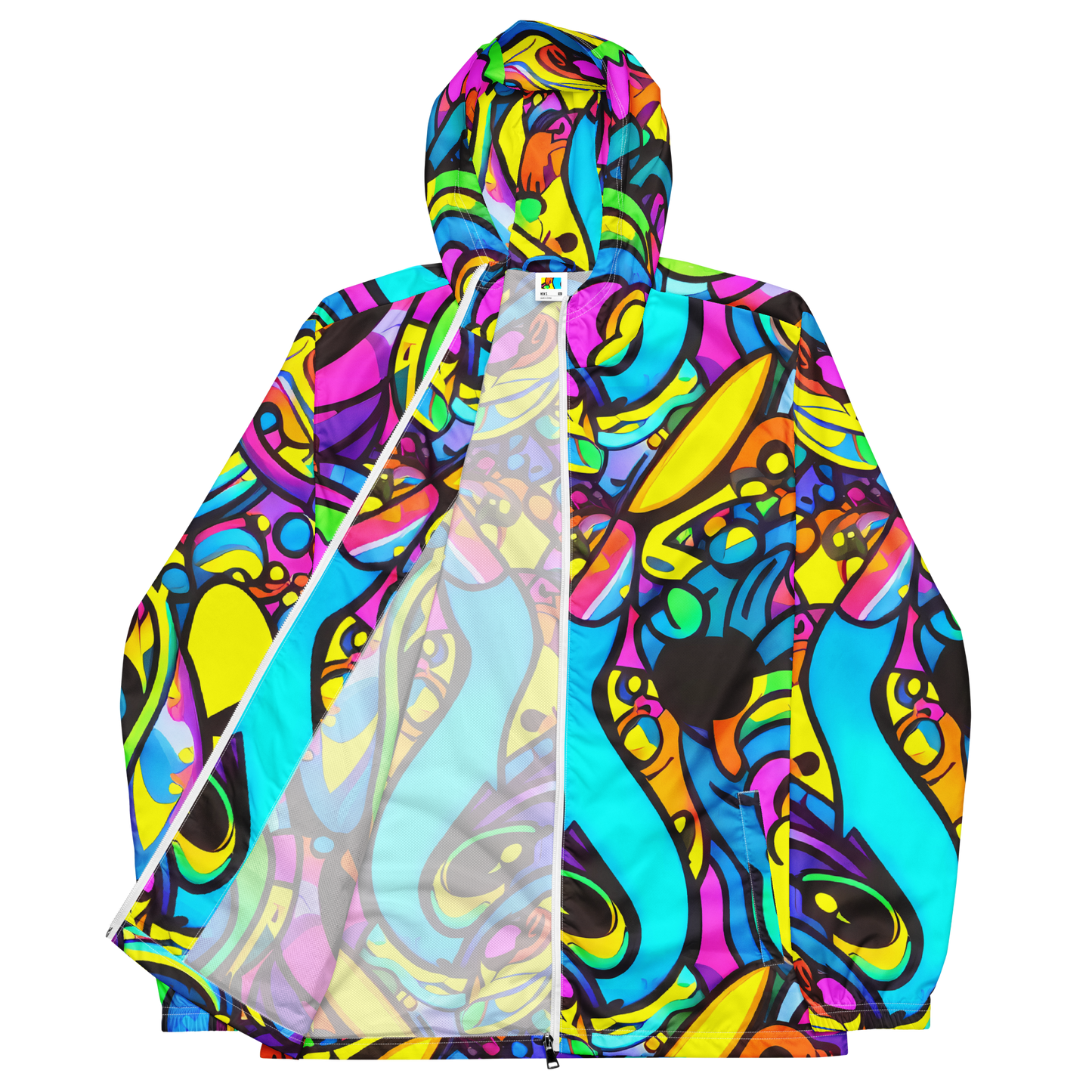 Men's Windbreaker - Kaleidoscopic Flow