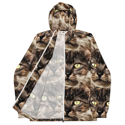Men's Windbreaker - Feline Reverie