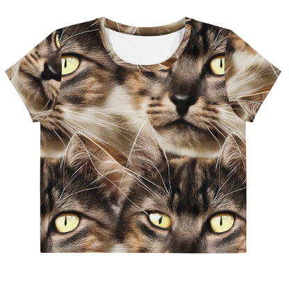 Crop Tee - Feline Reverie