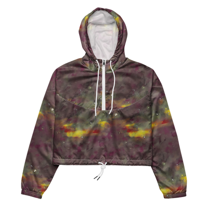 Women's Cropped Windbreaker - Whispers of Autumn