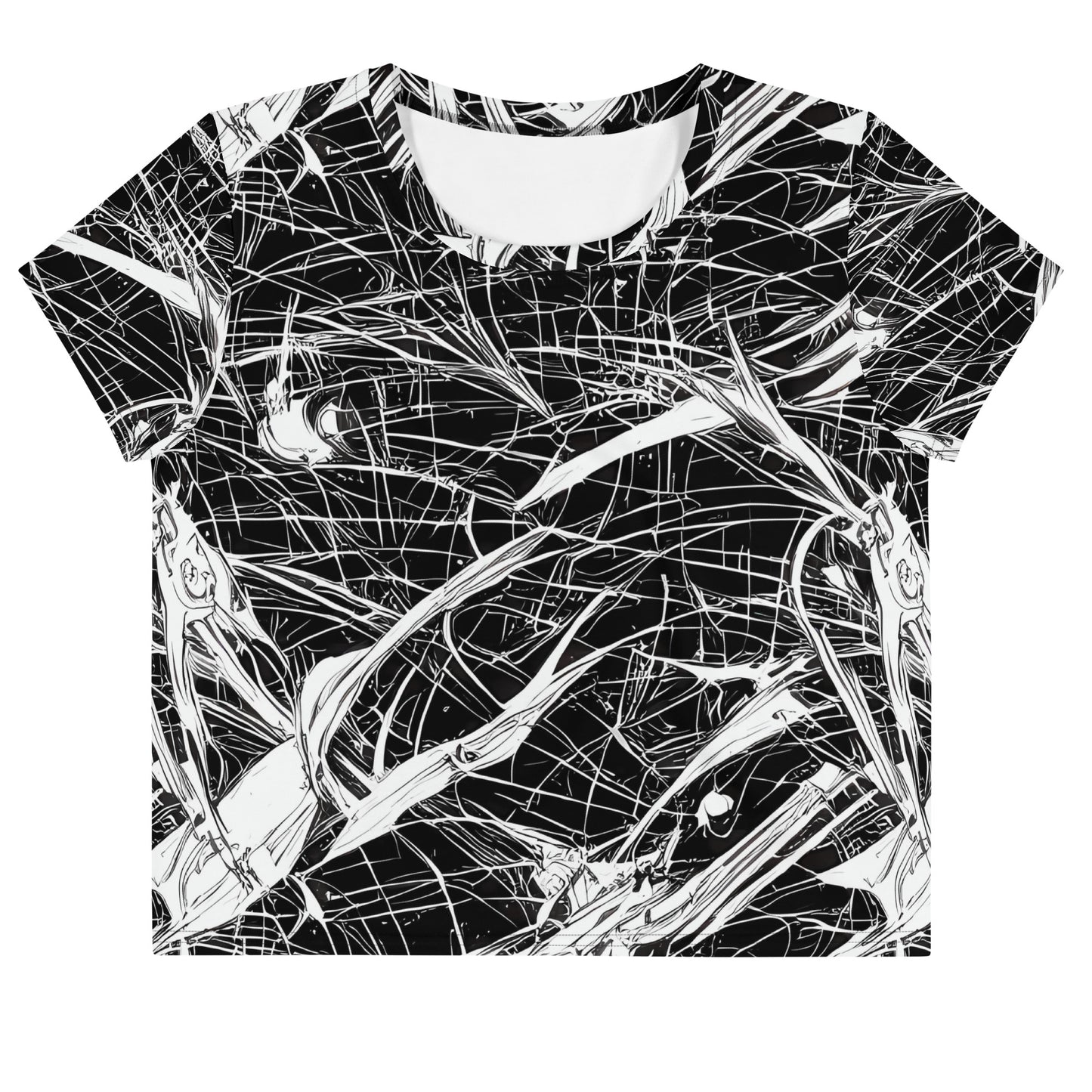 Women's Crop Tee - Stormy Serenity