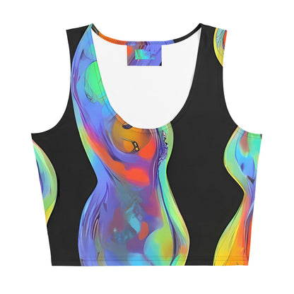 Crop Top - Vibrant Vortices