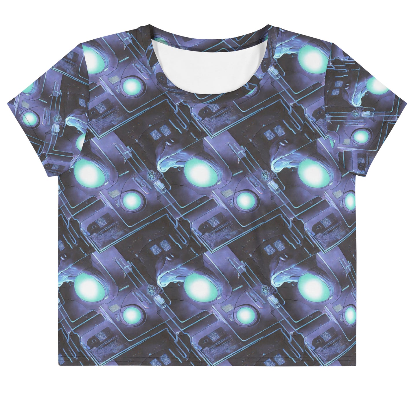Women's Crop Tee - Galactic Circuit