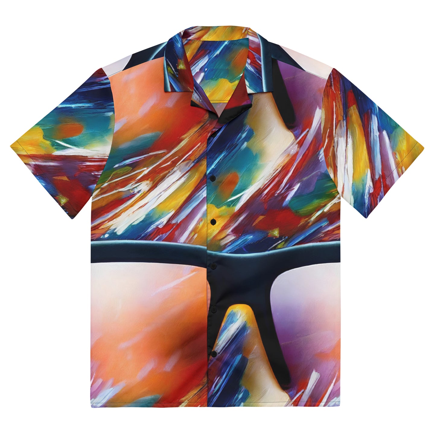Button Shirt - Brushstroke Symphony