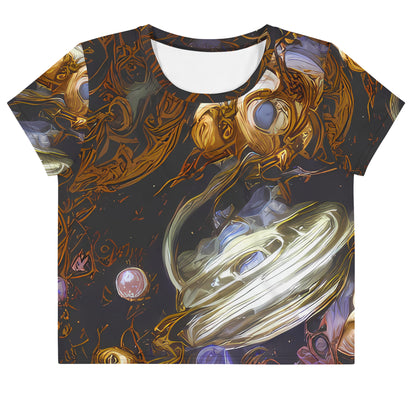 Women's Crop Tee - Bloemaert's Galaxy