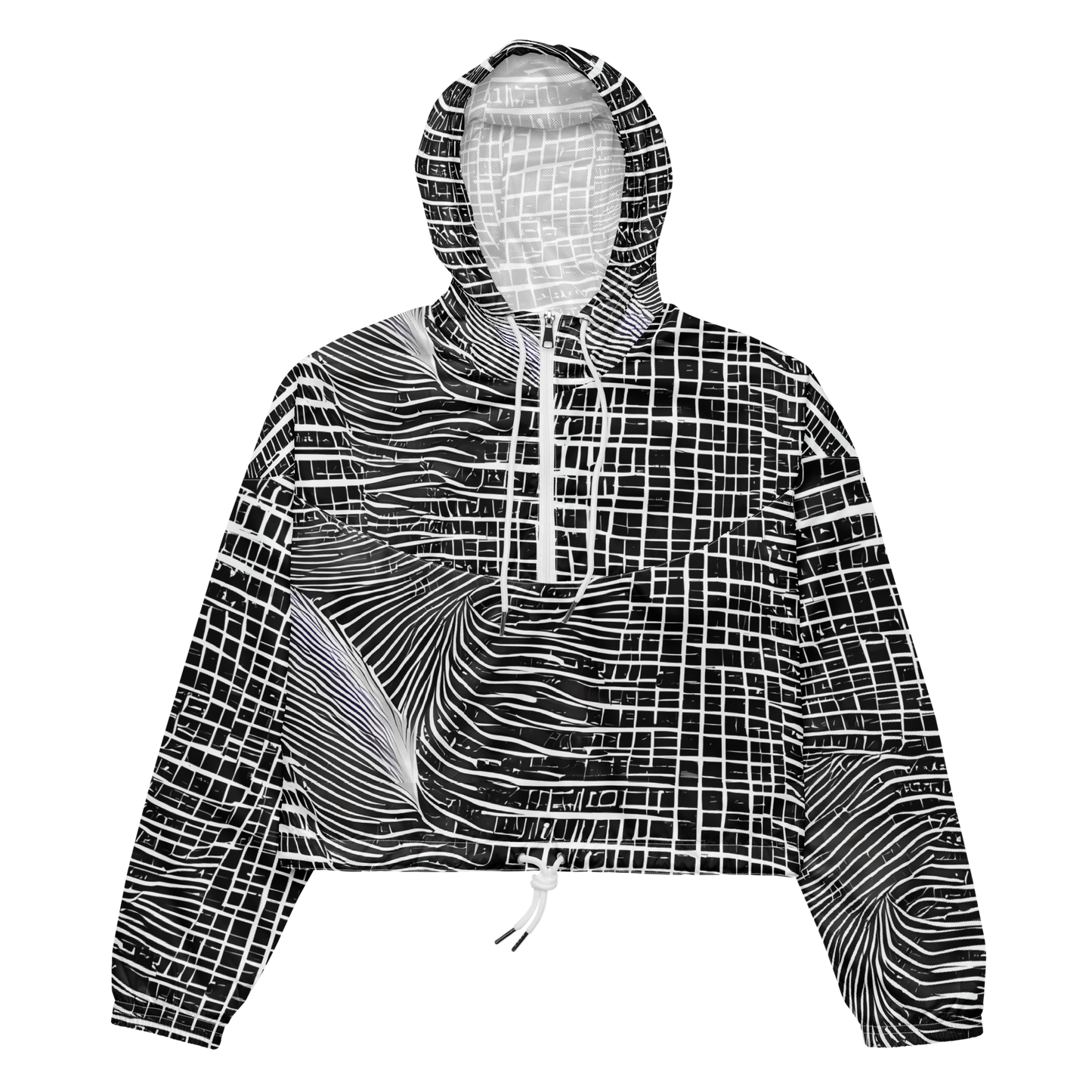 Women's Cropped Windbreaker - Urban Pulse
