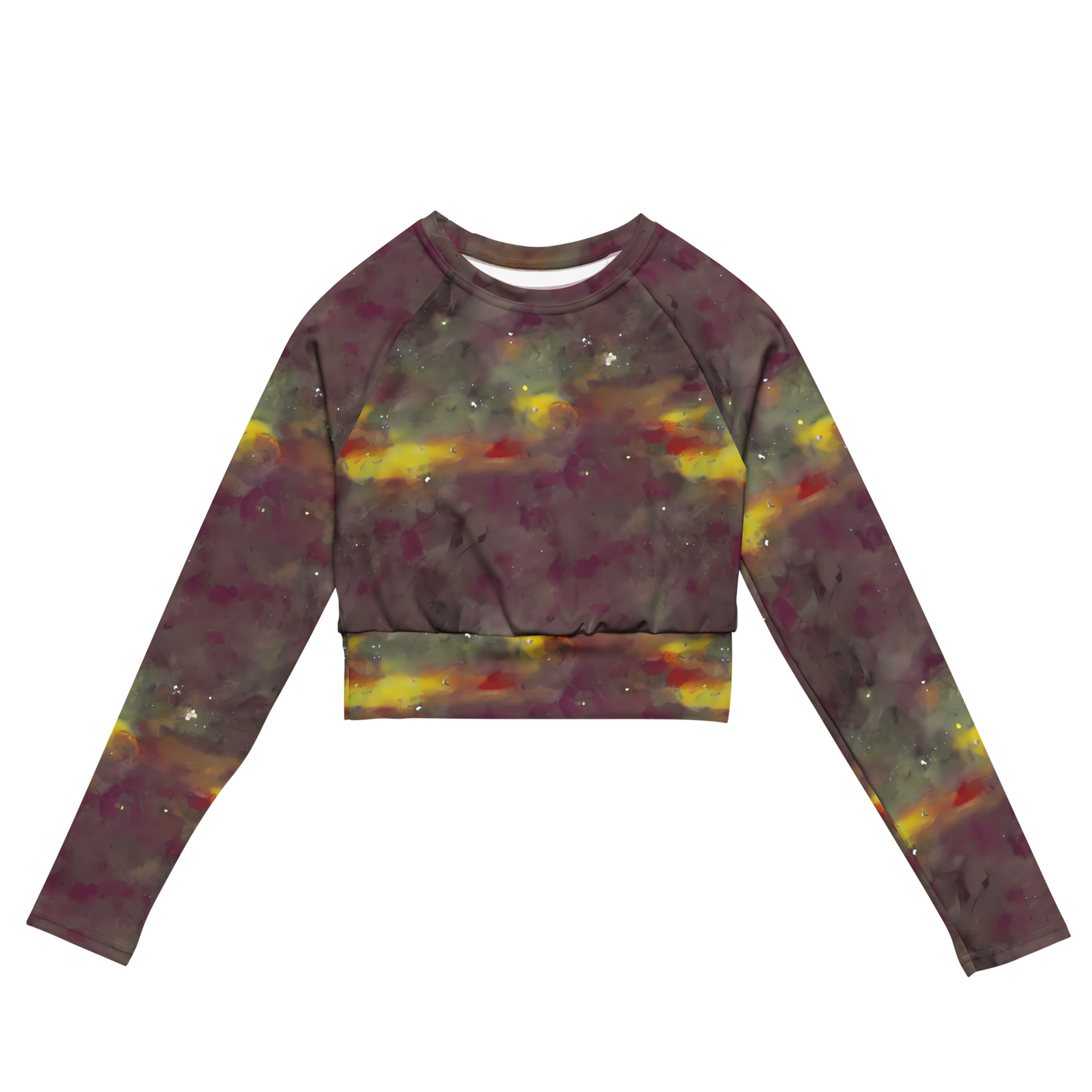 Long Sleeve Crop Top - Whispers of Autumn