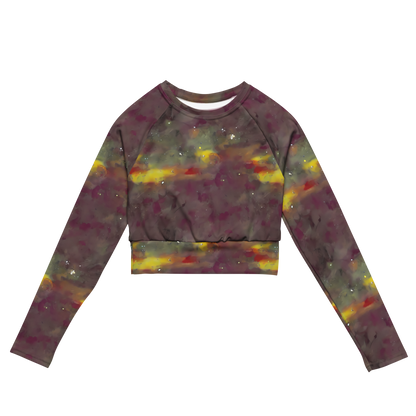 Long Sleeve Crop Top - Whispers of Autumn