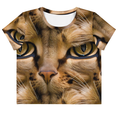 Crop Tee - Feline Whisper