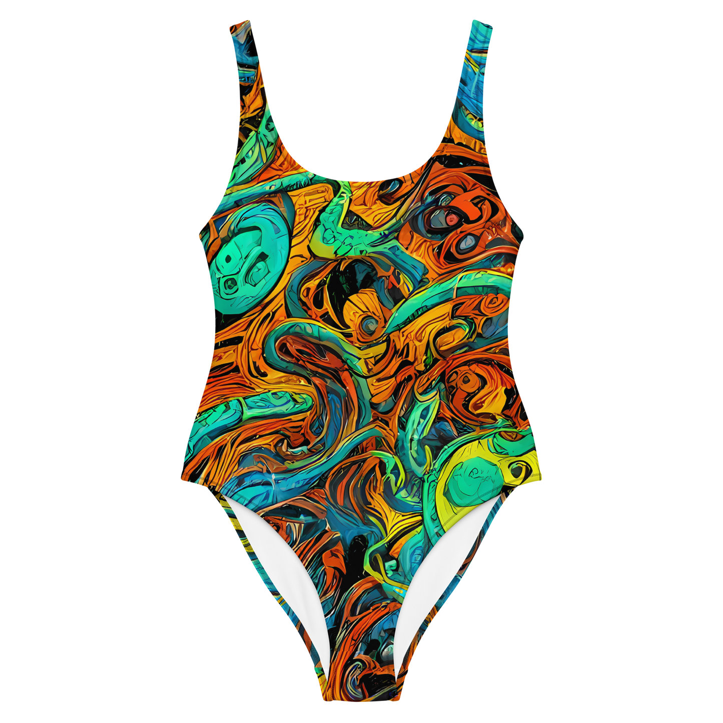 One-Piece Swimsuit - Flaming Mirage