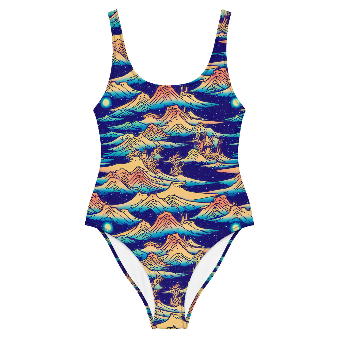 One-Piece Swimsuit - Mystical Mountain Mirage