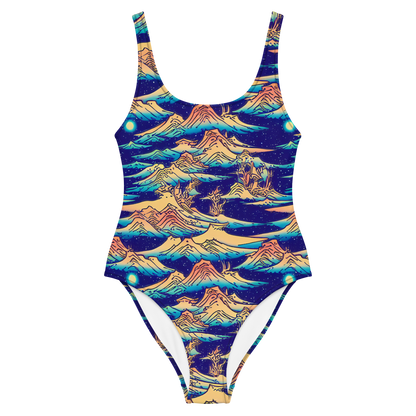 One-Piece Swimsuit - Mystical Mountain Mirage