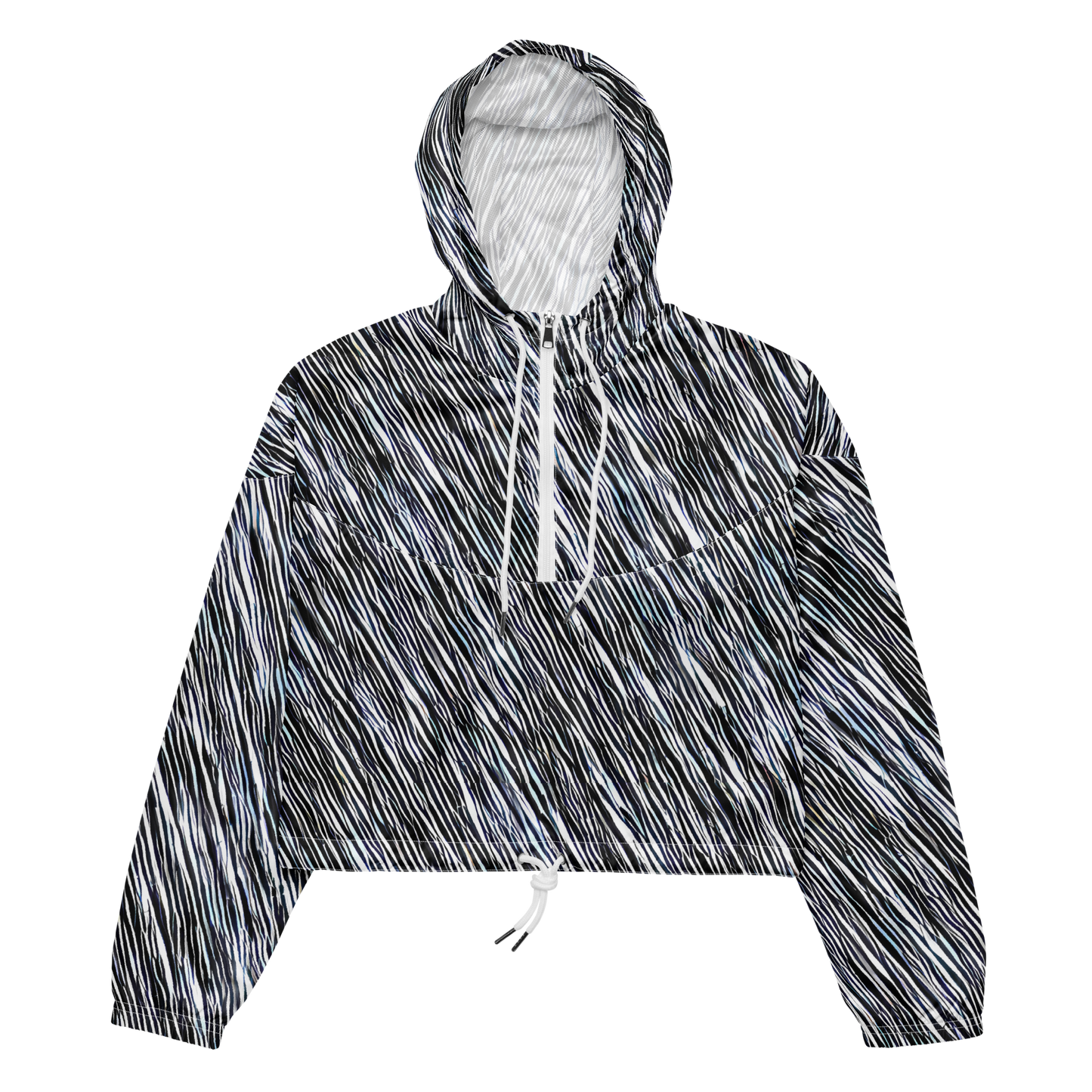 Women's Cropped Windbreaker - Dupain Waves