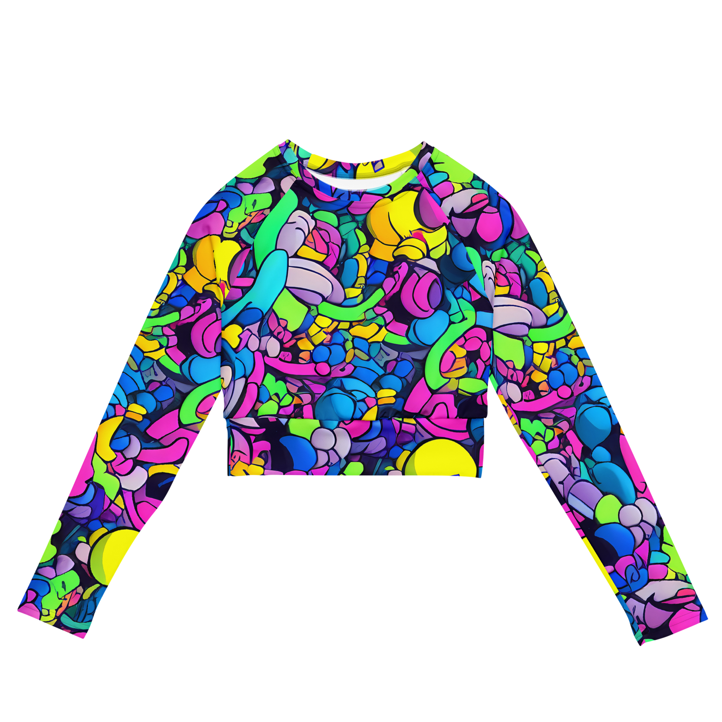 Long Sleeve Crop Top - Radiant Revelation