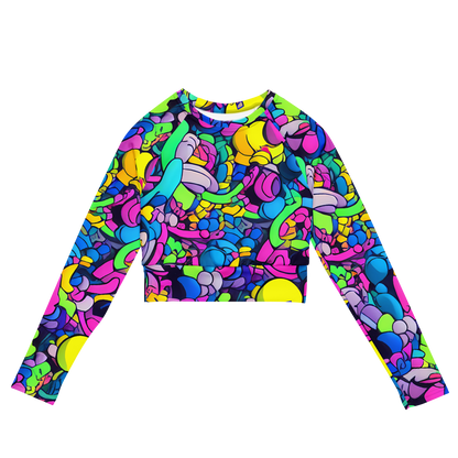Long Sleeve Crop Top - Radiant Revelation
