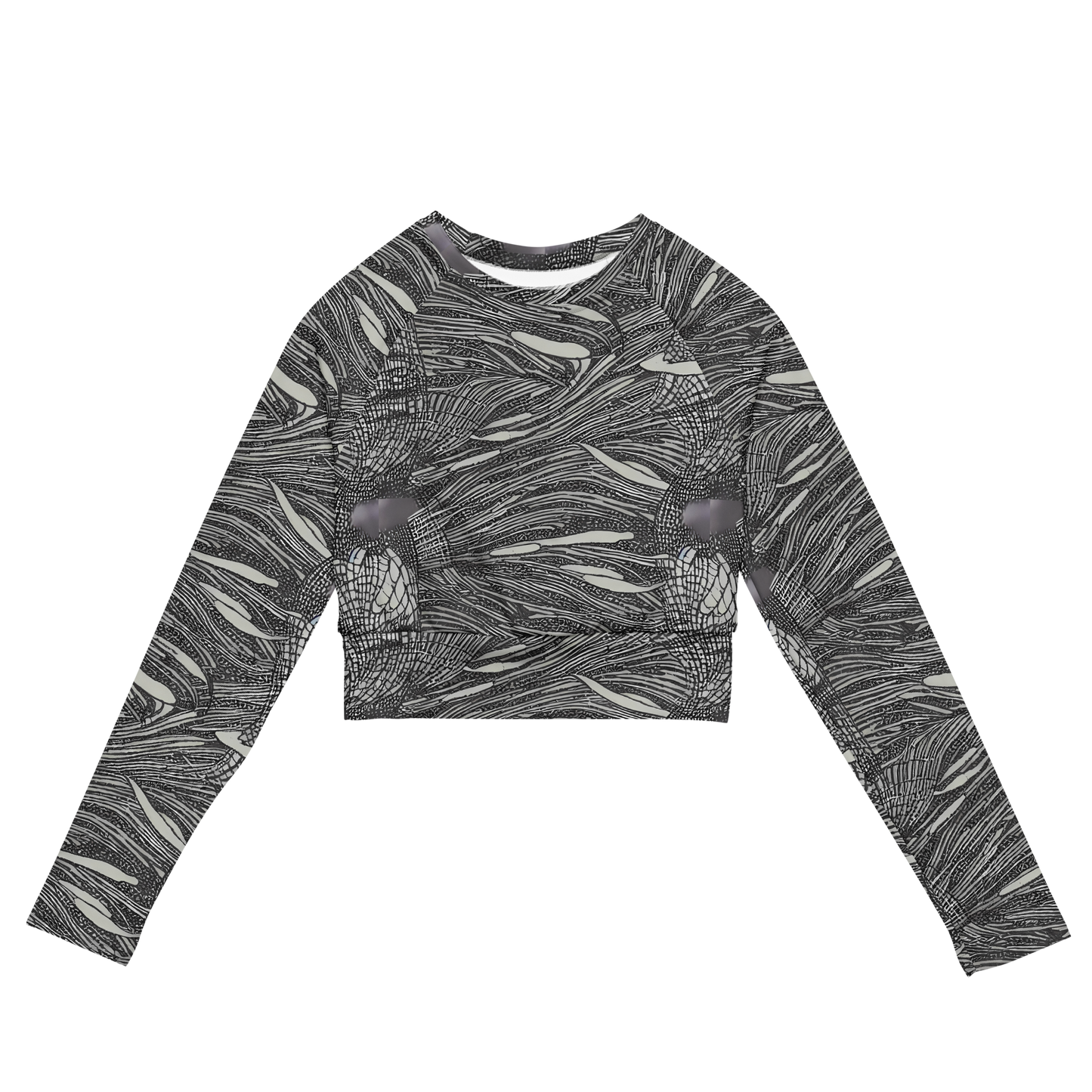 Long Sleeve Crop Top - Sable Currents